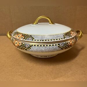 Limoges Boyer B. Altman & Co. Paris NY Covered Vegetable Bowl Art Deco Style